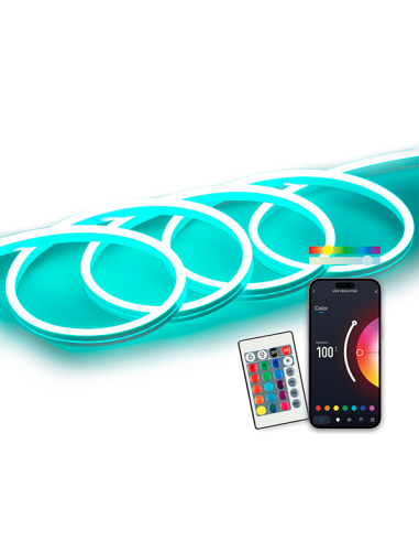 Tira neón SmartLED KSIX 5 m RGB WiFi IP65
