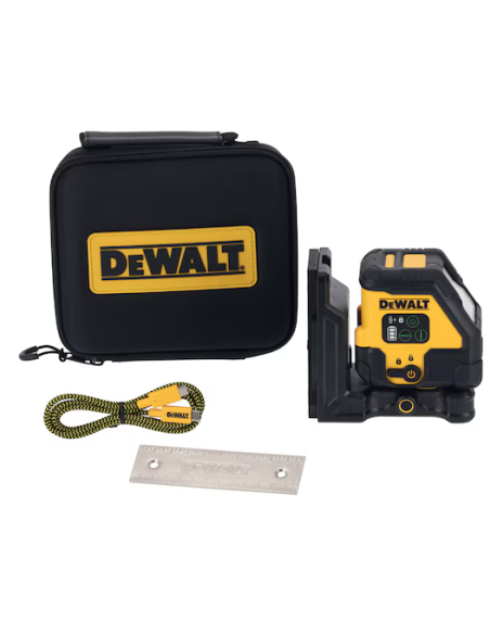 Nivel láser Dewalt DCLE14201GB autonivelante con líneas verdes en cruz