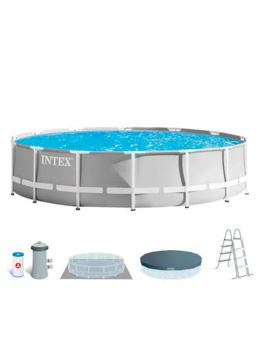 Piscina Intex Prism Frame 457×107 cm con depuradora y escalera