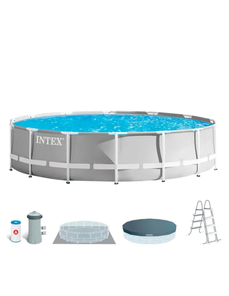 Piscina Intex Prism Frame 457×107 cm con depuradora y escalera