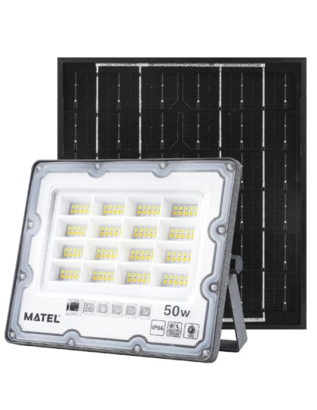 Foco Proyector LED solar Matel 50 W IP65 CCT