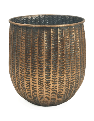 MACETERO METAL DORADO 36X37,5 CM
