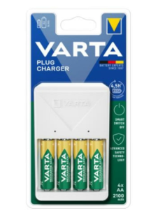 CARGADOR PILA VARTA 4XAA PLUS CHARGER 2100 MAH