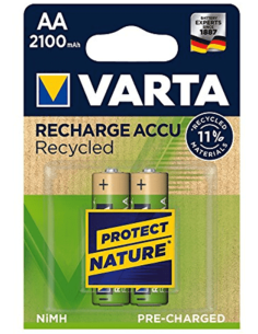 PILA RECARGABLE AA LR06 BL 2 UDS 800 MAH