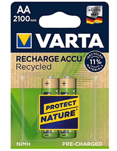 PILA RECARGABLE AA LR06 BL 2 UDS 2100 MAH