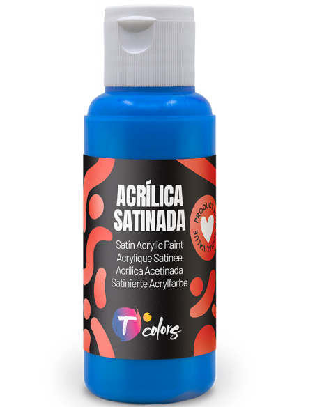 PINTURA MANUALIDADES ACRILICA CIAN SAT 80 ML