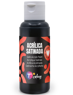 PINTURA MANUALIDADES ACRILICA NEGRO SAT 80 ML