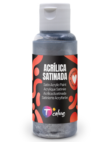 PINTURA MANUALIDADES ACRILICA PLATA SAT 80 ML