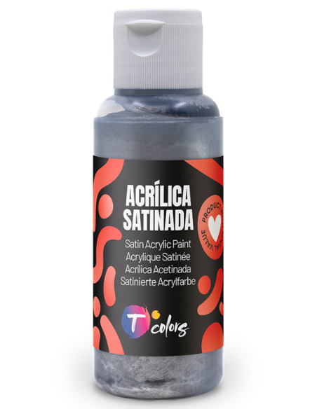 PINTURA MANUALIDADES ACRILICA PLATA SAT 80 ML