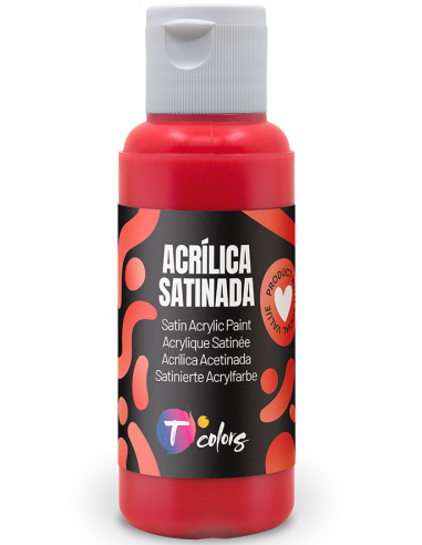 PINTURA MANUALIDADES ACRILICA ROJO SAT 80 ML