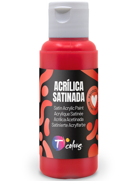 PINTURA MANUALIDADES ACRILICA ROJO SAT 80 ML