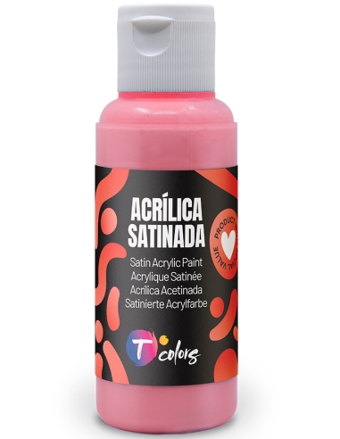 PINTURA MANUALIDADES ACRILICA ROSA SAT 80 ML
