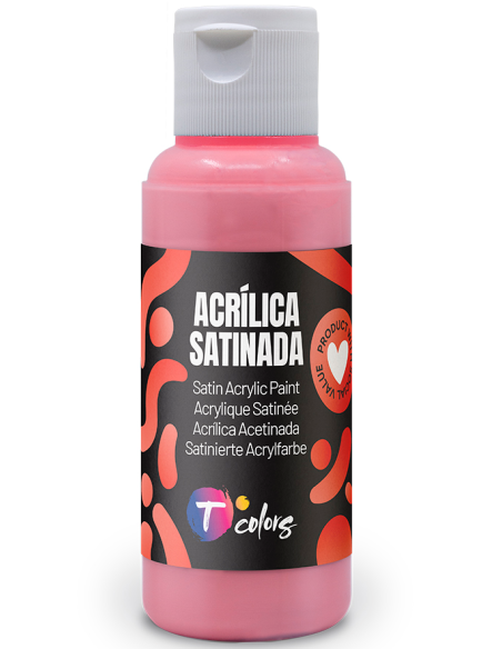 PINTURA MANUALIDADES ACRILICA ROSA SAT 80 ML