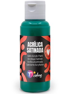 PINTURA MANUALIDADES ACRILICA VERDE OSC SAT 80 ML