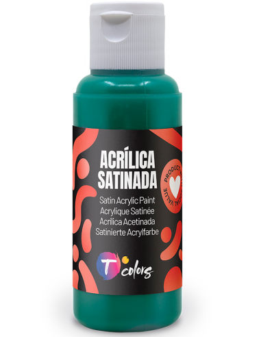 PINTURA MANUALIDADES ACRILICA VERDE OSC SAT 80 ML