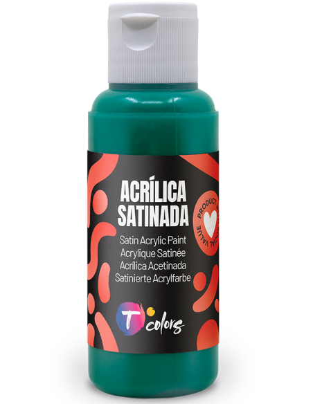 PINTURA MANUALIDADES ACRILICA VERDE OSC SAT 80 ML