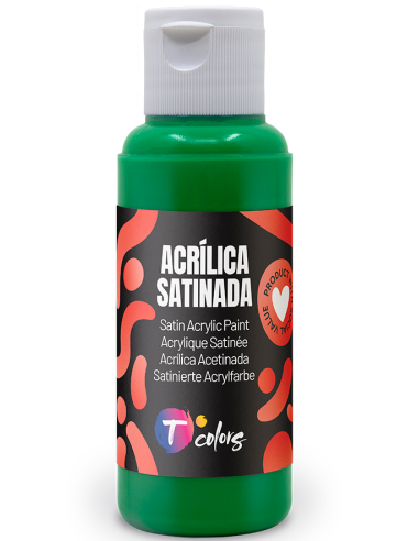PINTURA MANUALIDADES ACRILICA VERDE SAT 80 ML