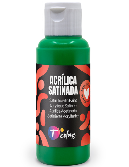 PINTURA MANUALIDADES ACRILICA VERDE SAT 80 ML