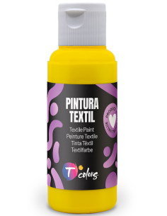 PINTURA TEXTIL AMARILLO 80 ML