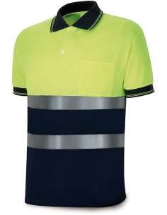 POLO A/V BICOLOR MANGA CORTA AMARILLO XXL
