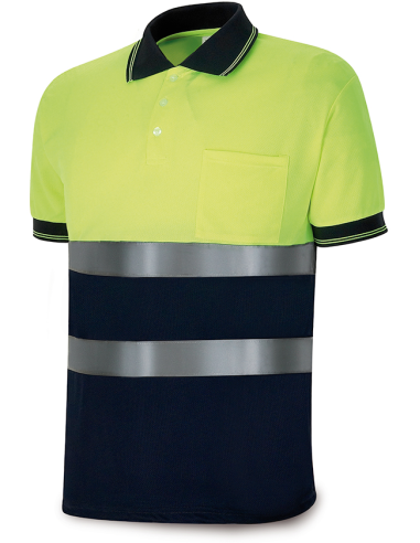 POLO A/V BICOLOR MANGA CORTA AMARILLO XXL