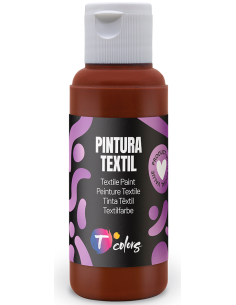 PINTURA TEXTIL MARRON 80 ML