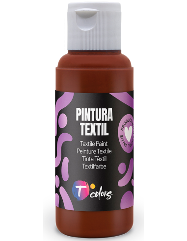 PINTURA TEXTIL MARRON 80 ML