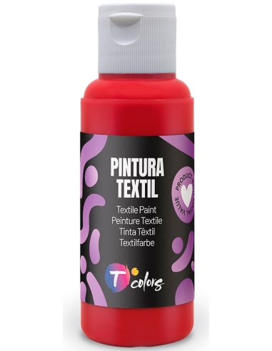 PINTURA TEXTIL ROJO 80 ML
