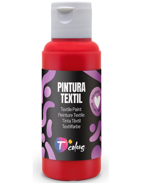 PINTURA TEXTIL ROJO 80 ML