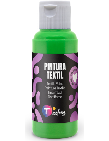 PINTURA TEXTIL VERDE CLARO 80 ML