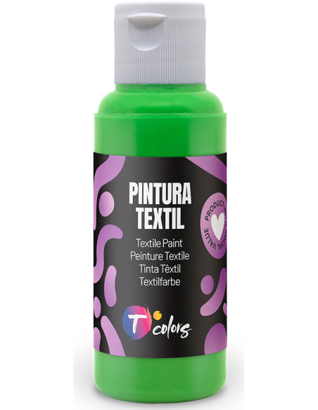 PINTURA TEXTIL VERDE CLARO 80 ML