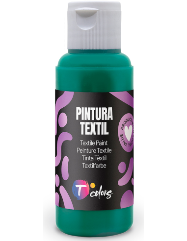 PINTURA TEXTIL VERDE OSCURO 80 ML