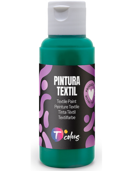 PINTURA TEXTIL VERDE OSCURO 80 ML