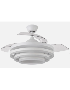 Ventilador techo KAI 72W LED 107 cm Blanco | 6 Velocidades