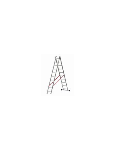 ESCALERA IND COMBI 2T 2X10 2,88/4,84M
