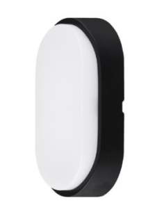 APLIQUE LED OVALADO NEGRO/ BLANCO 700 LM
