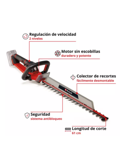 Cortasetos Einhell GP-CH 18/61 Li-BL Solo | Compatible Power X-Change