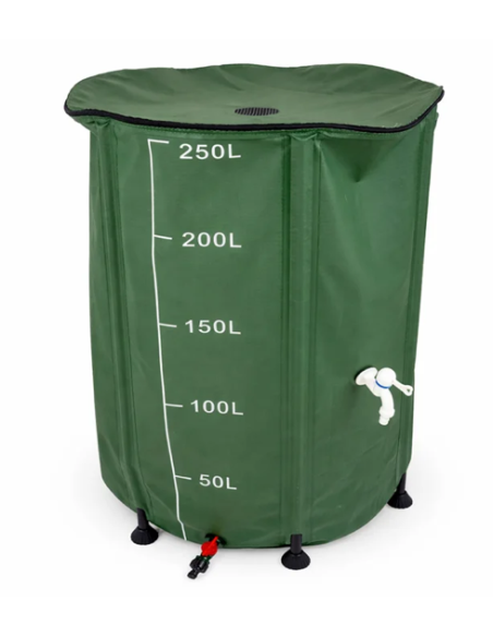 Depósito de agua plegable CFAura 250 L resistente y portátil