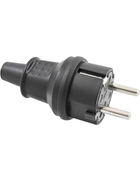 CLAVIJA GOMA PROFTT 16A IP44 NEG 4,8 MM