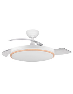 VENTILADOR TECHO MISTRAL 3 ASP RETRACT MADERA 107 CM