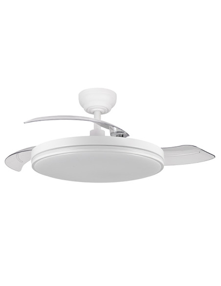 VENTILADOR TECHO MISTRAL 3 ASP RETRACT BLANCO 107 CM