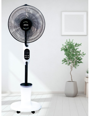 Ventilador nebulizador Jocca 75 W 3,2 L | Mando y ruedas incluido