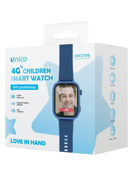 Smartwatch infantil UNICO 4G GPS con cámara y Wi-Fi