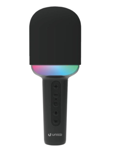 Micrófono Bluetooth RGB UNICO negro