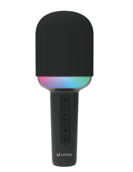 Micrófono Bluetooth RGB UNICO negro