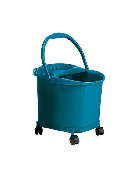 CUBO ESCURRIDOR SELECTA AZUL C/RUEDAS 16 L