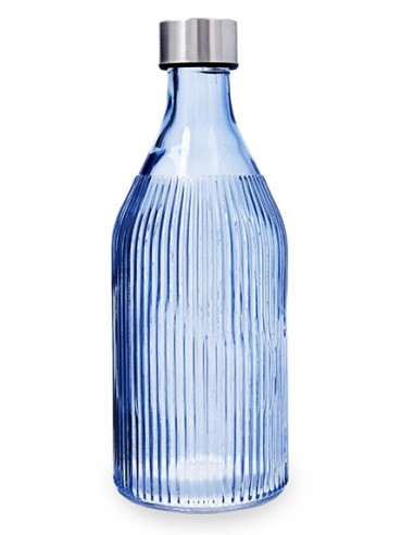 BOTELLA VIDRIO MAISON AZUL 1 L