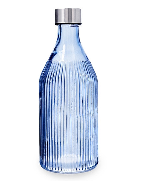 BOTELLA VIDRIO MAISON AZUL 1 L