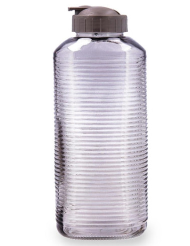 BOTELLA VIDRIO VELVET GRIS 1,8 L