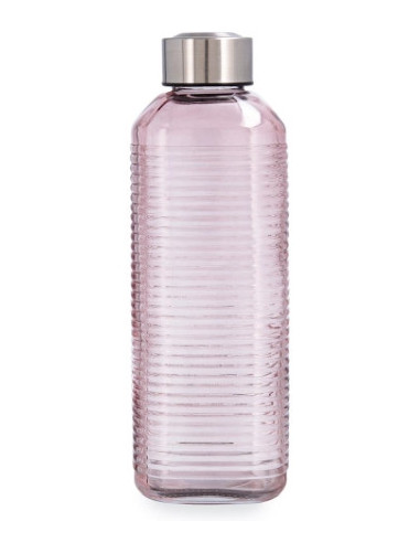 BOTELLA VIDRIO VELVET ROSA 1 L